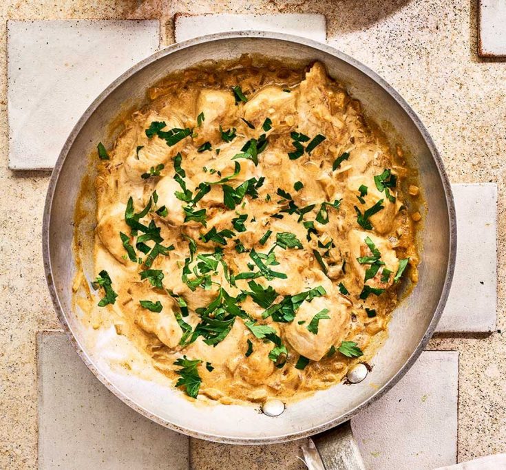 Creamy Chicken Stroganoff